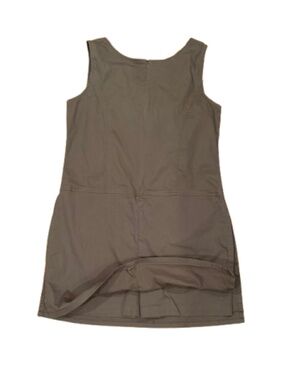 Boston Proper sleeveless army green shift mini romper dress 10